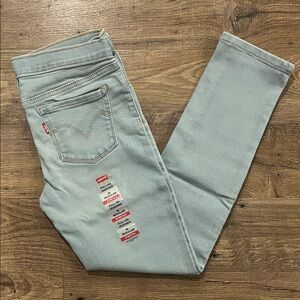 Kid’s Levi Sky Blue Skinny Pull On Jeggings Jeans